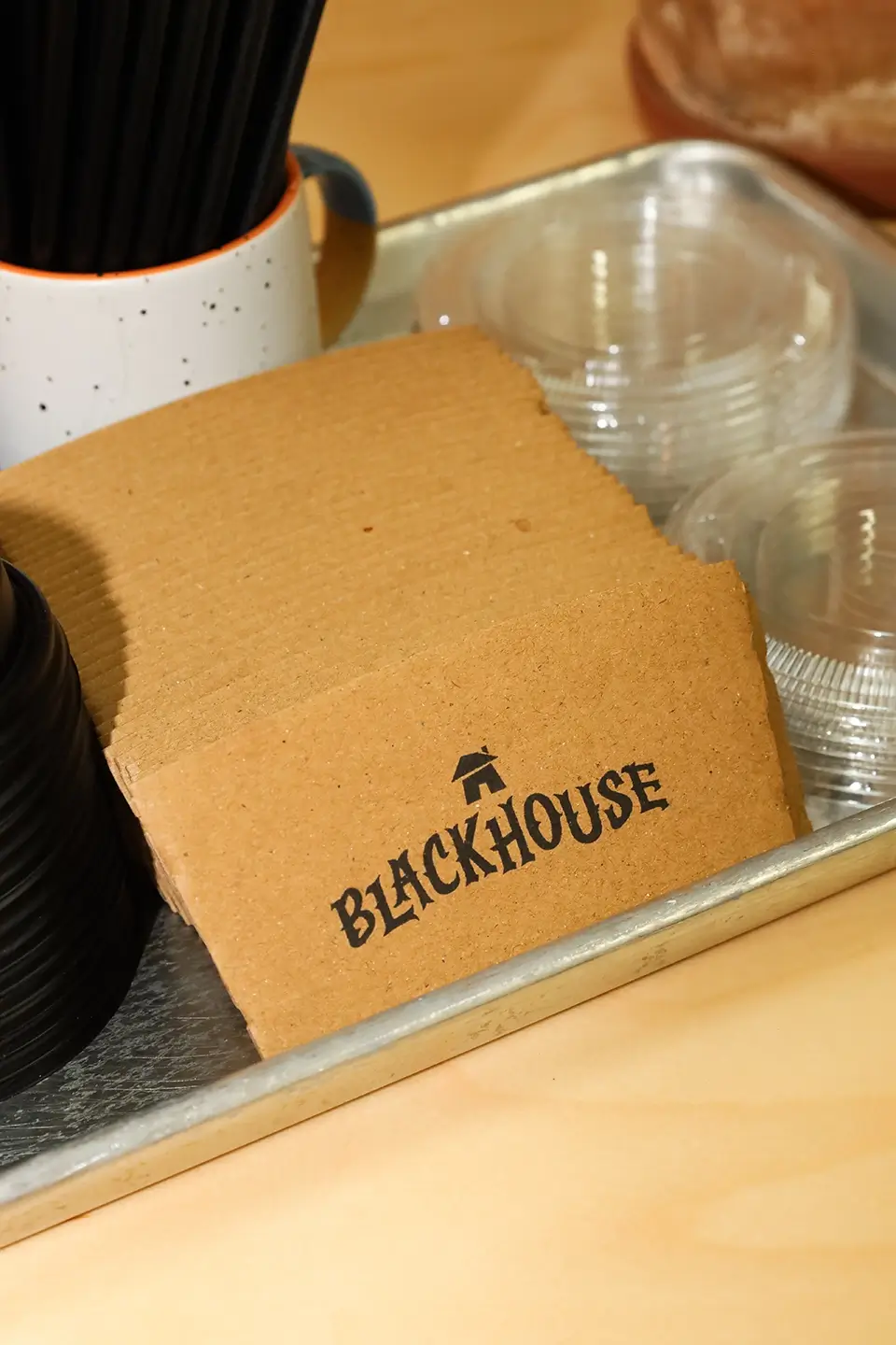 Blackhouse brand in cafe environment