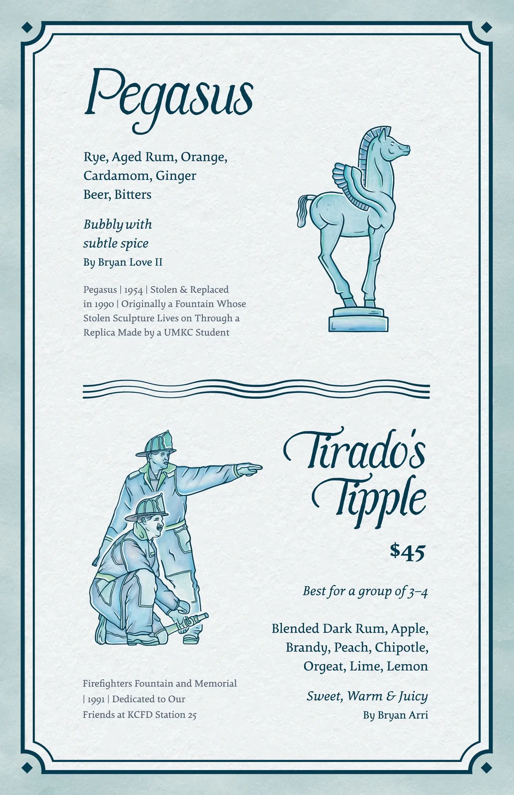 City of Fountains menu page 6