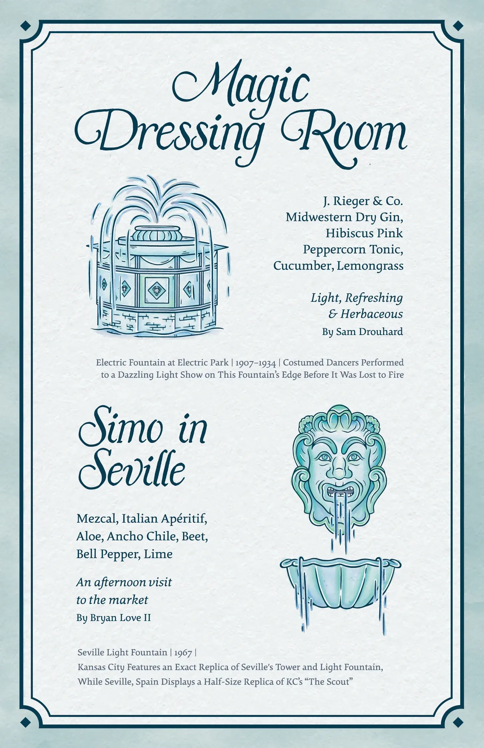 City of Fountains menu page 7