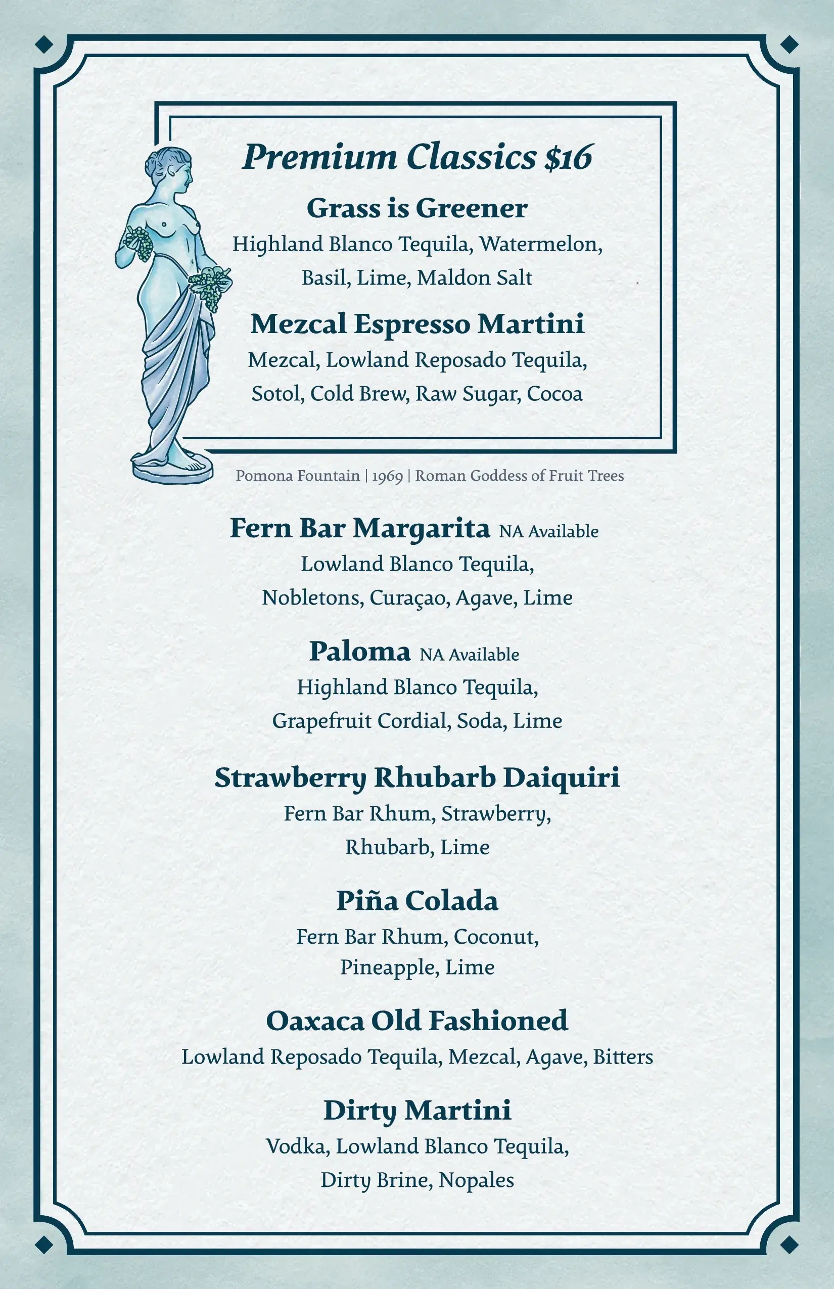 City of Fountains menu page 9
