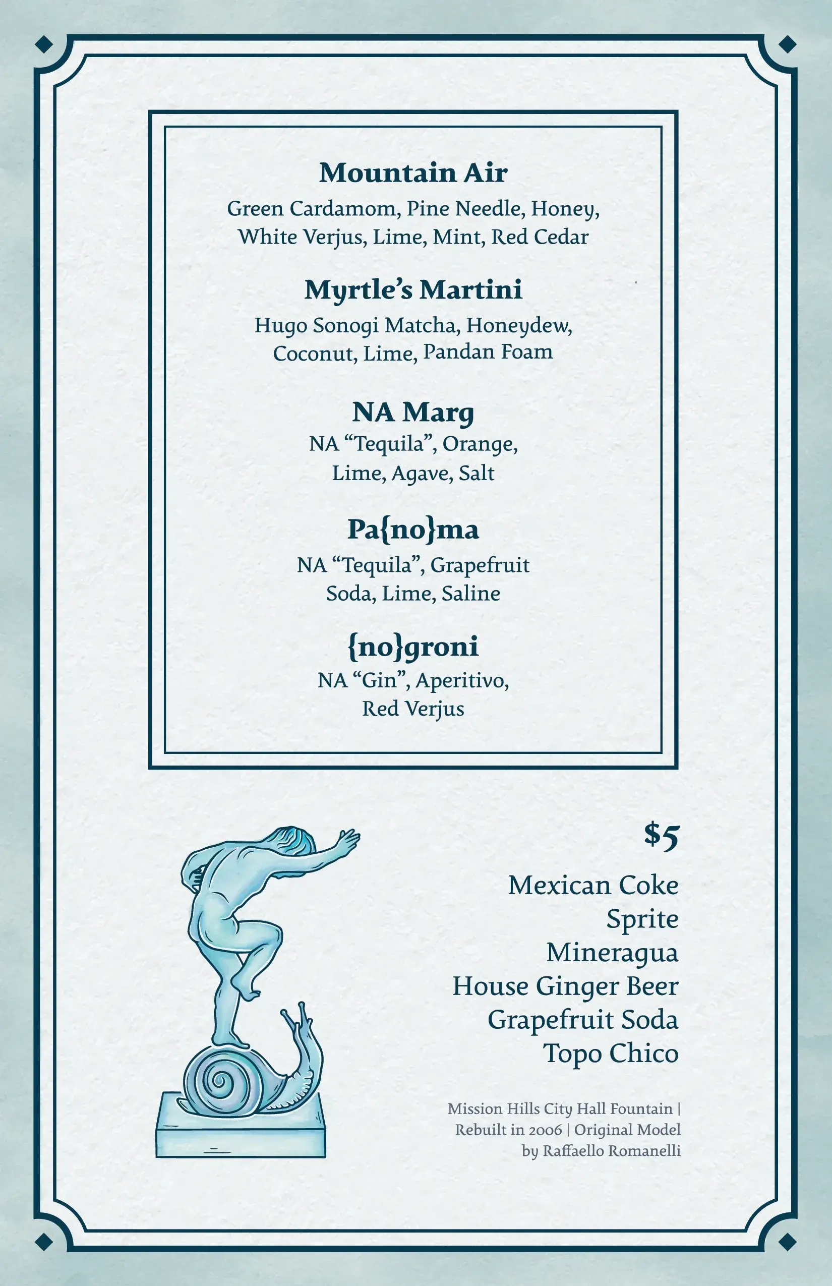City of Fountains menu page 11