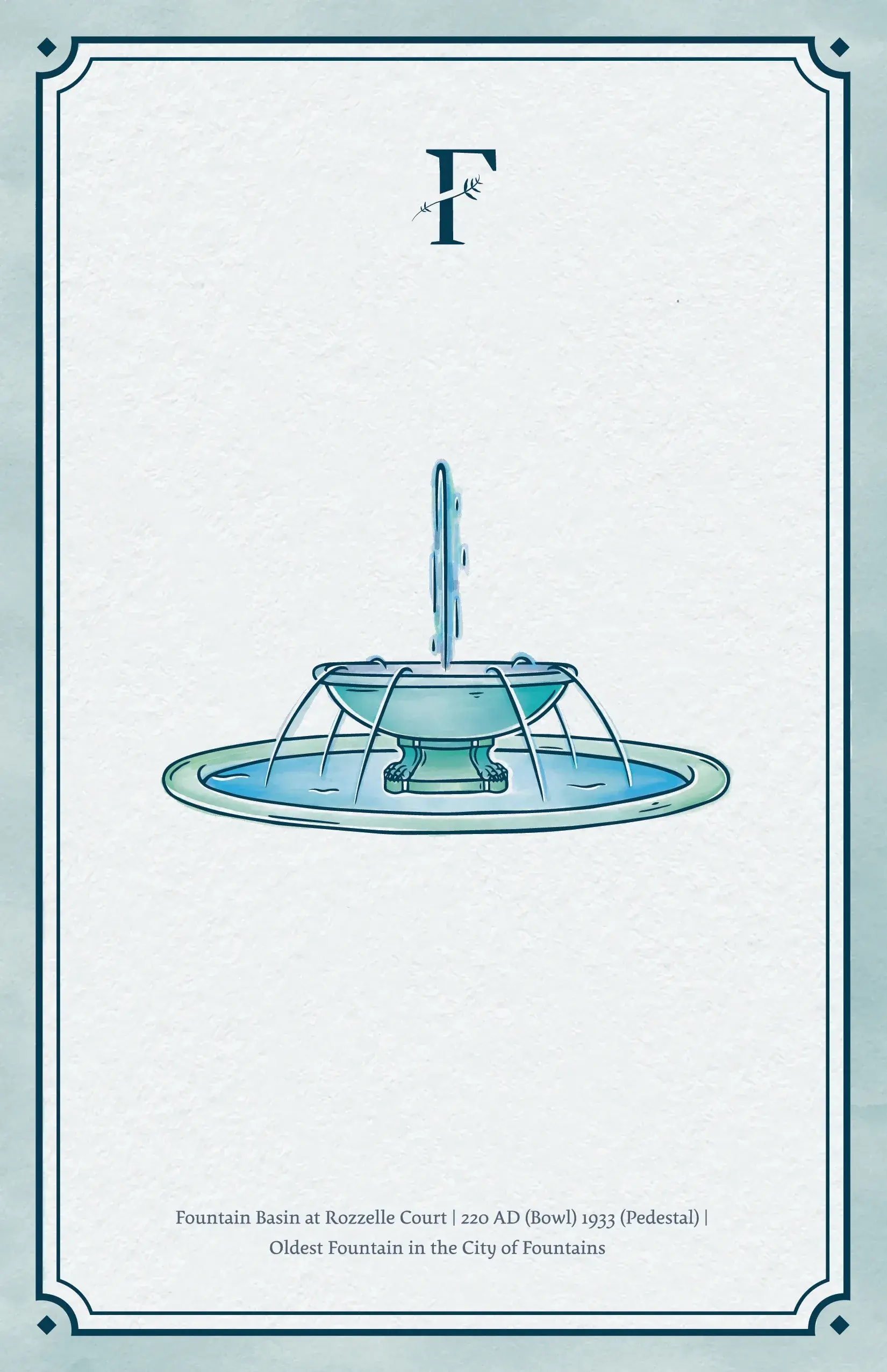 City of Fountains menu back cover
