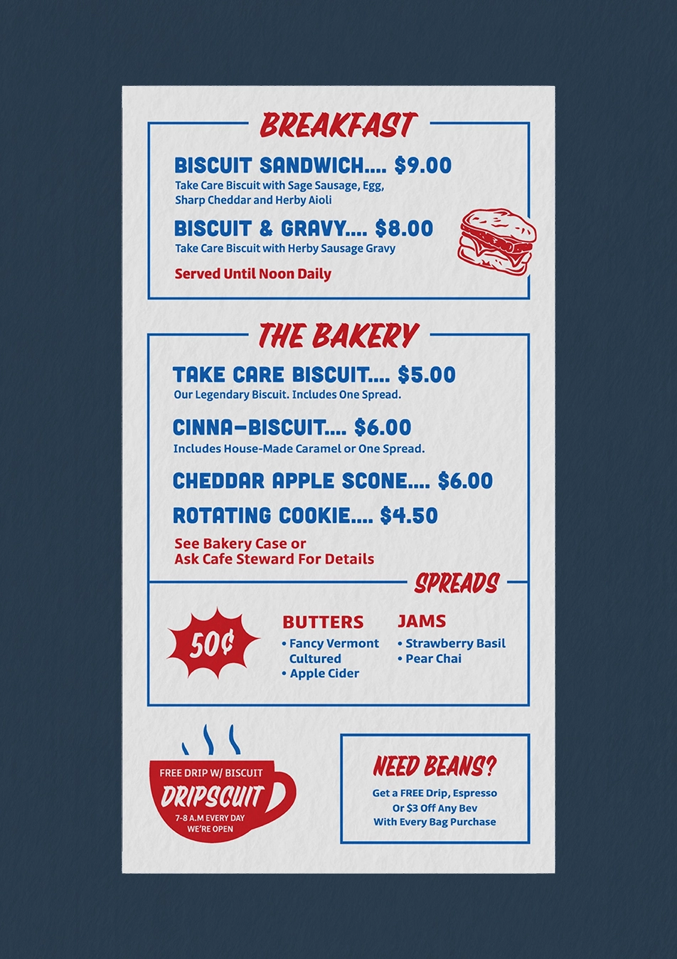 Oleo Coffee menu pages 5 and 6