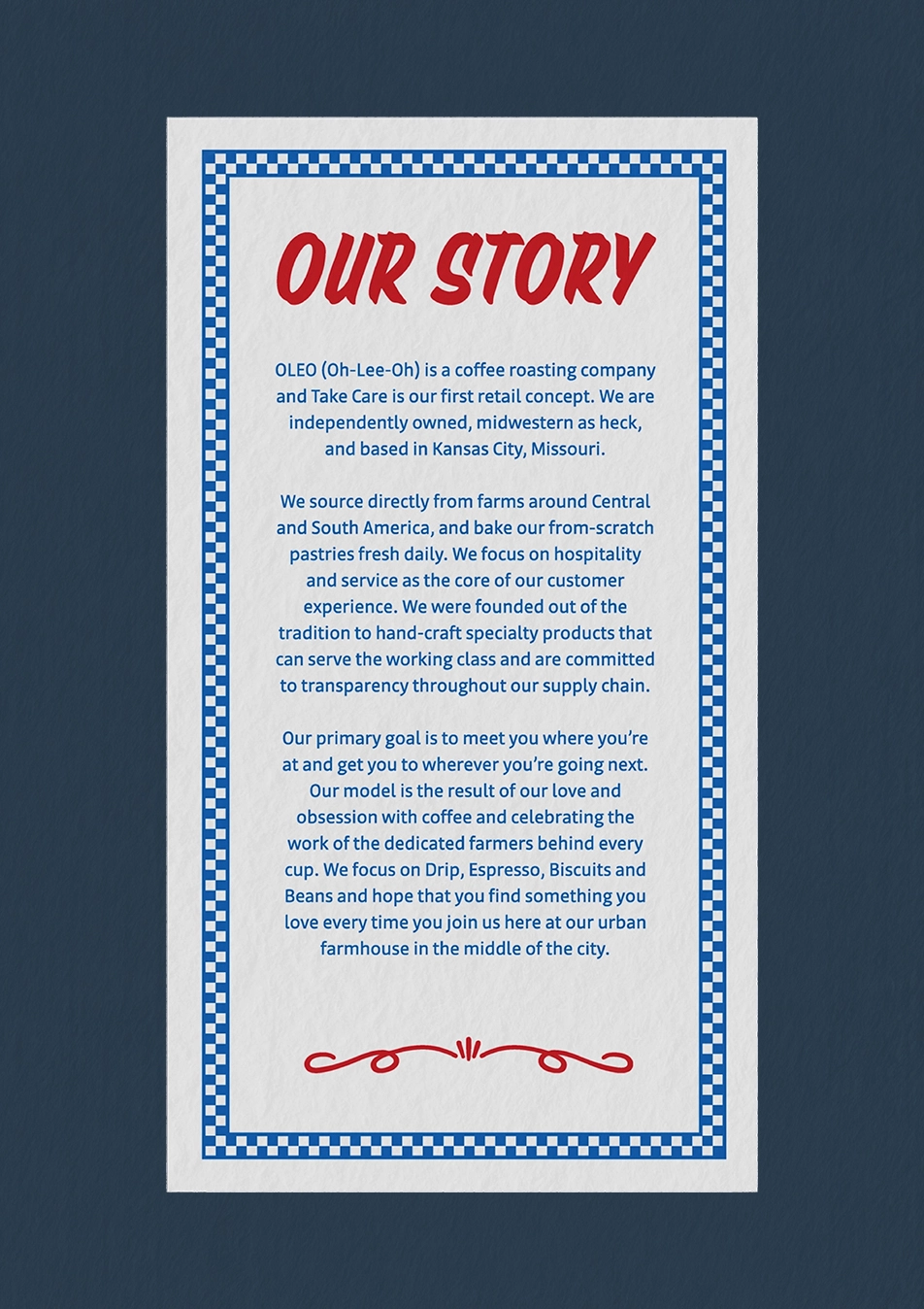 Oleo Coffee menu page 6